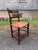 Vintage Early American Shaker Style Solid Wood Ladder Back Rush Seats Dining Chairs For Sale - Image 11 of 16