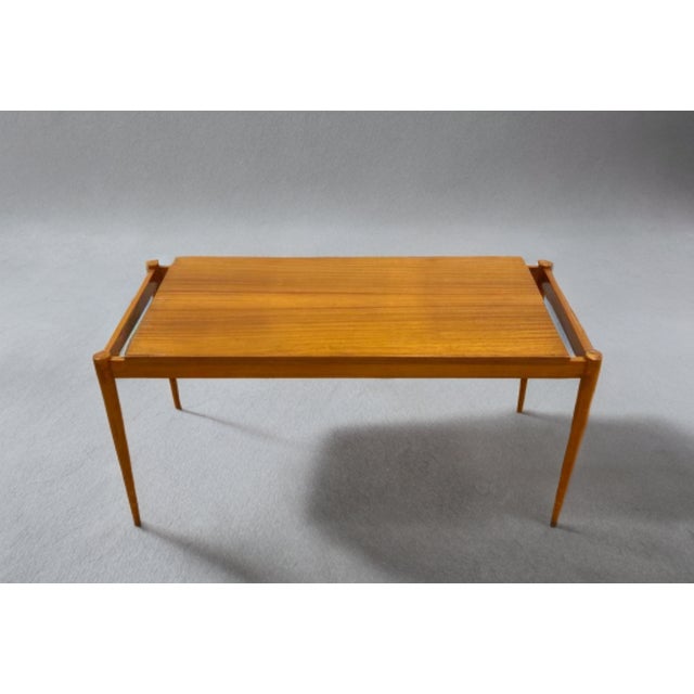 Czech Mahogany Coffee Table from Dřevotvar Jablonné Nad Orlicí, 1970s For Sale - Image 4 of 10