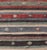 Tribal Turkish Vintage Kilim Striped Runner With Tribal Motifs in Copper and Greens For Sale - Image 3 of 11