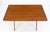 Hans Wegner Danish Mid-Century Modern Teak & Brass X Base Coffee Side Table For Sale - Image 4 of 15