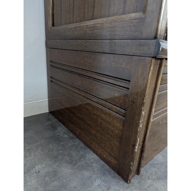 Vintage Mahogany Display Cabinet For Sale - Image 6 of 8