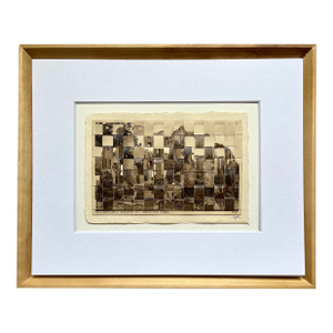 Kenilworth Castle, Uk - Unique Vintage Woven Postcards, Mat/Framed