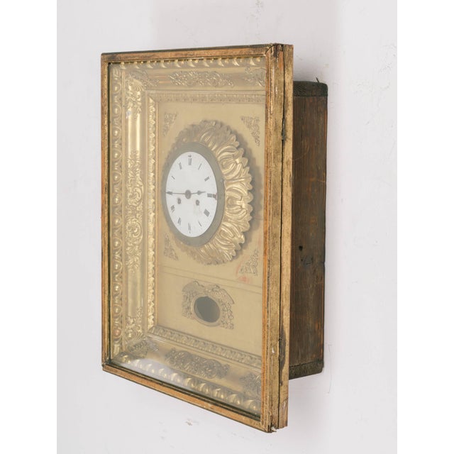 19th Century French Gilt Wall Clock Chairish