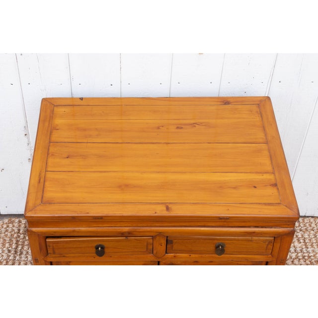 Antique Chinese Cedar Rustic Cabinet For Sale - Image 10 of 11