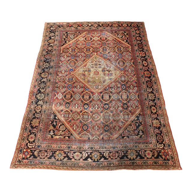 Antique Persian Mahal Rug. 9'6"x 13' For Sale