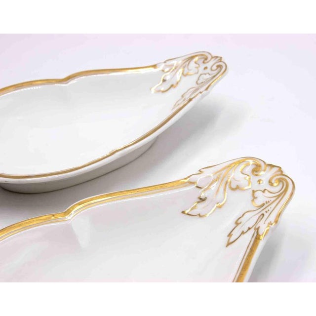1950s Vintage White Porcelain Saucieres by Richard Ginori, Italy, 1950s, Set of 2 For Sale - Image 5 of 8