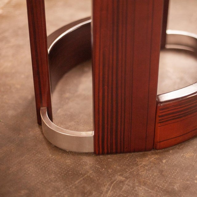 Brutalist Marble & Rosewood Dining Table, 1970s For Sale - Image 13 of 15