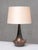 Black Sculptural Glazed Ceramic Table Lamp from Niels Preben Larsen, Denmark, 1967 For Sale - Image 8 of 12