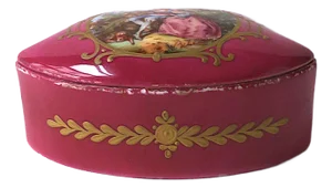 French Porcelain Jewelry Box