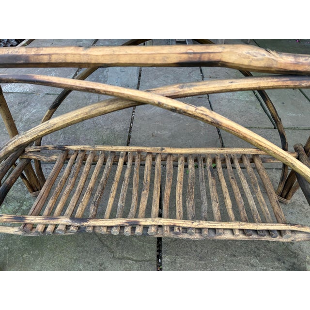 Brown Vintage Adirondack Twig Console Table For Sale - Image 8 of 9