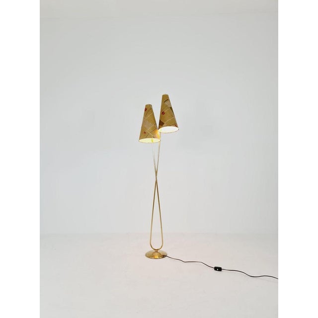 Vintage Brass Floor Lamp from MCM, 1950s For Sale - Image 11 of 11