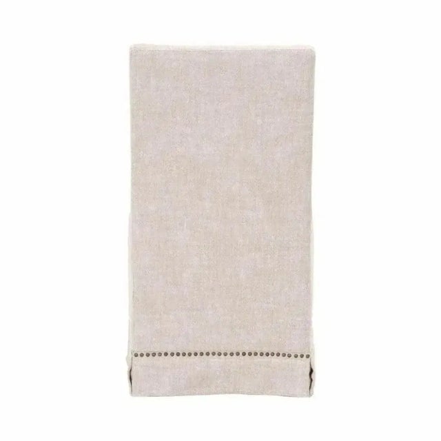 Wood Colleen Bisque French Linen Dining Chair Set of 2 by Essential for Living For Sale - Image 7 of 7