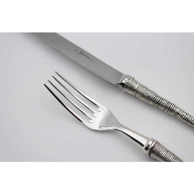 Bronze Ocean Tableware by Richard Lauret, Set of 2 For Sale - Image 9 of 11