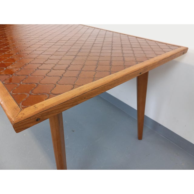 Rectangular Wooden and Ceramic Dining Table, 1960s For Sale - Image 13 of 18