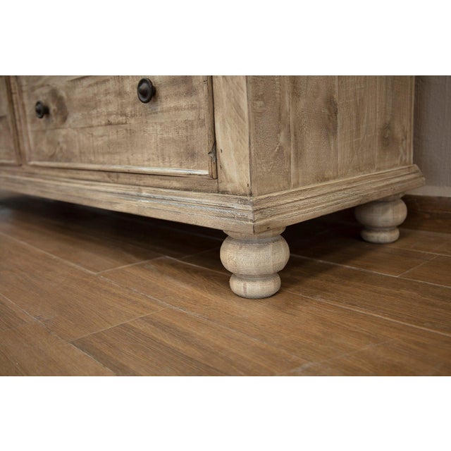 Peninsula Collection: Contemporary style solid wood furniture with a weathered two-tone finish. Solid pine wood Warm two-...