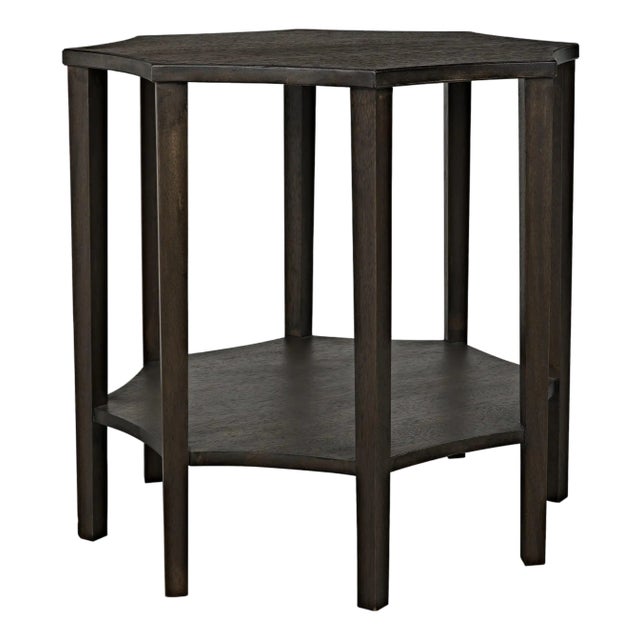 NOIR Ariana Side Table, Ebony Walnut For Sale