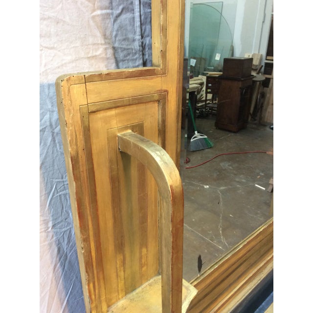 Early 20th Century Early 1900s French Art Deco Gold Gilt Hall Mirror Jardinere For Sale - Image 5 of 12