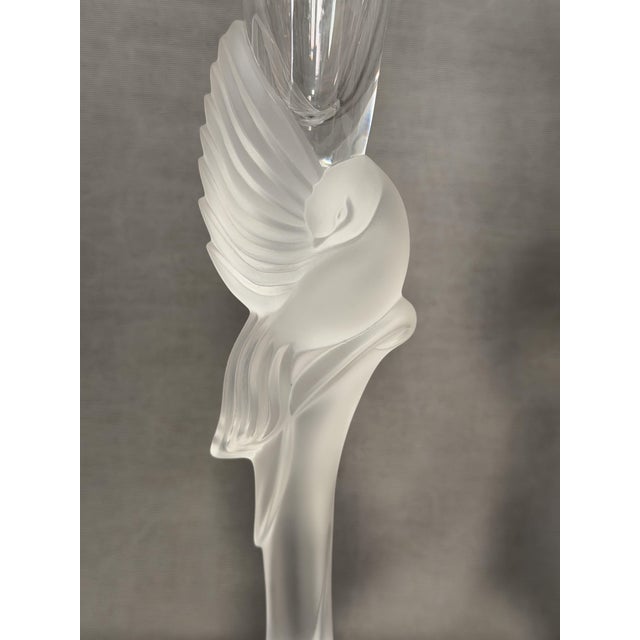 1980s French Crystal Candleholders, 1987, Set of 2 For Sale - Image 5 of 10