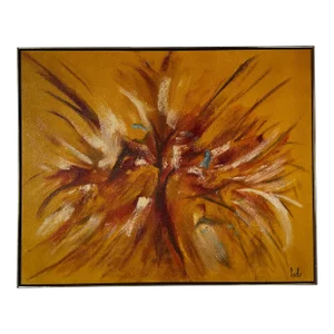 1970's Carlo of Hollywood Mid-Century Expressionist Abstract Painting