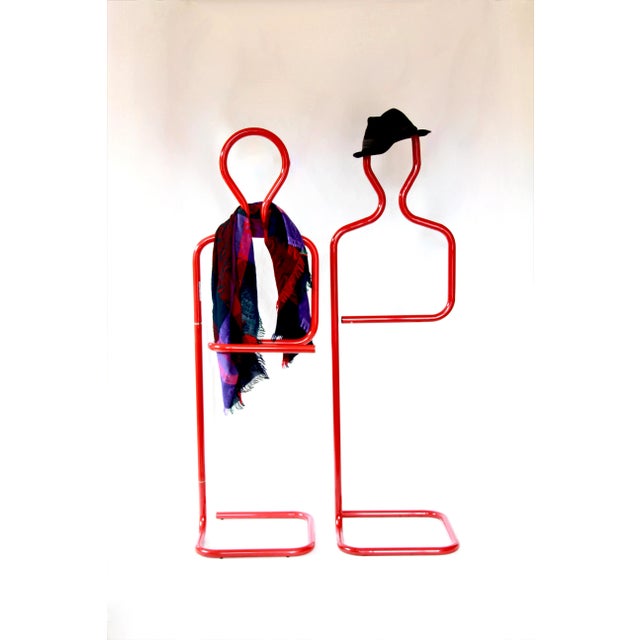 Postmodern Tubular Silent Valet Stand from Servorosso, Italy, 1980s For Sale - Image 11 of 12