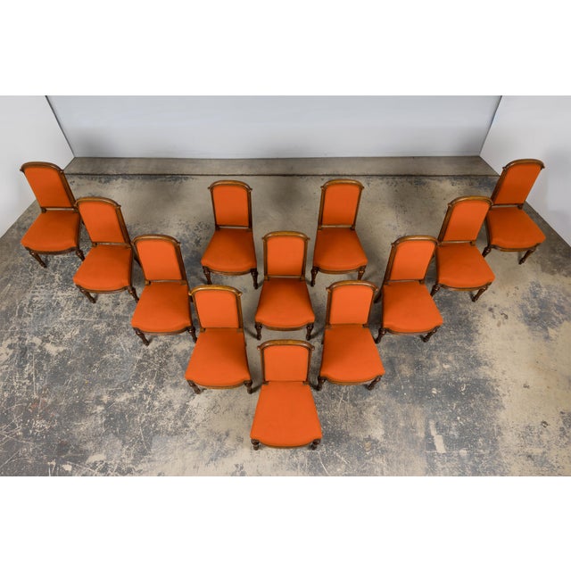 French Antique French Napoleon III Style Oak Dining Chairs - Set of 12 For Sale - Image 3 of 18