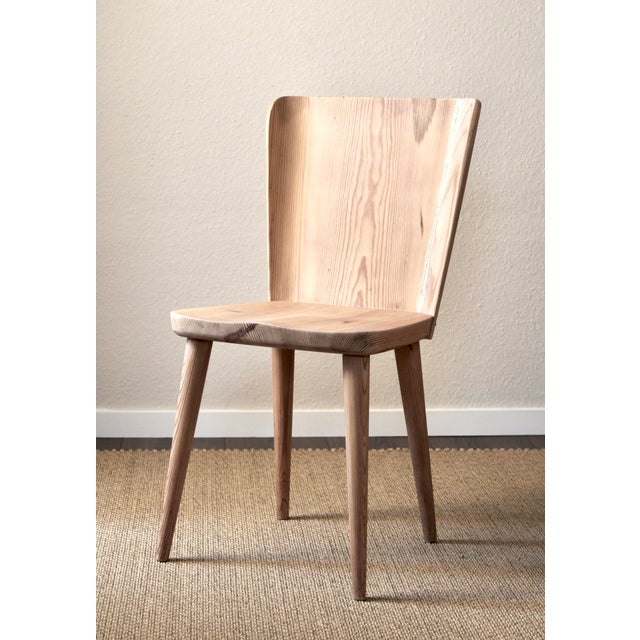 Swedish Pine Modell 510 Dining Chairs by Göran Malmvall for Svensk Fur, Sweden, 1950s, Set of 7 For Sale - Image 9 of 18