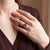 Mid 20th Century Mid-Century 10k Yellow Gold Synthetic Blue Spinel Birthstone Ring, Size 6.75 For Sale - Image 5 of 5