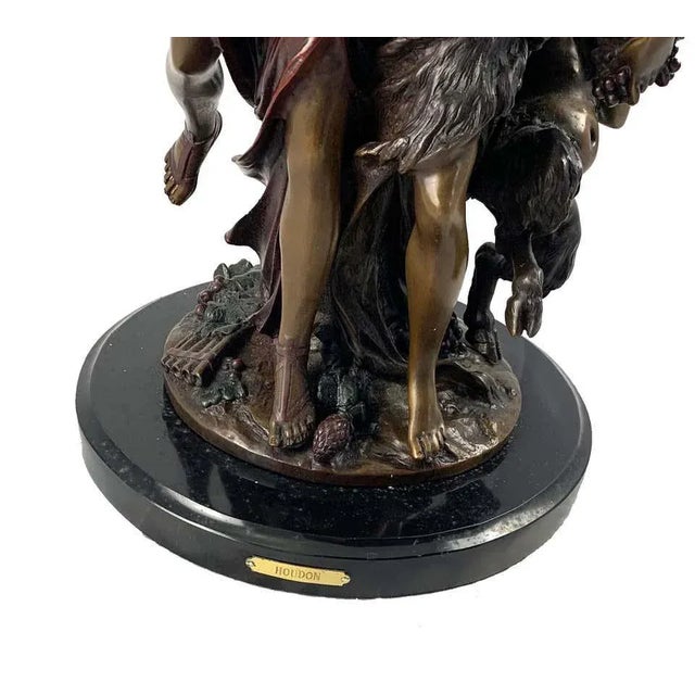 Metal Large 20th Century French Bronze of Dancing Figures with Tambourine For Sale - Image 7 of 12