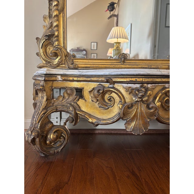 This mirror came out of a home in Mobile, Al in 1973. It is a victorian pier mirror circa 1870s. It has some imperfections...