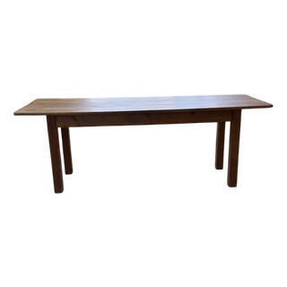Farmhouse Table in Walnut, 1950s For Sale