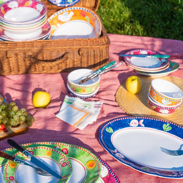 Italian Campagna Pesce Melamine Oval Platter For Sale - Image 3 of 5