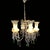 French Style Silver Chandelier with Swarovski Crystal Pendants, 1980 For Sale - Image 4 of 9