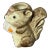 1970s Small Ceramic Squirrel Candle Holder For Sale