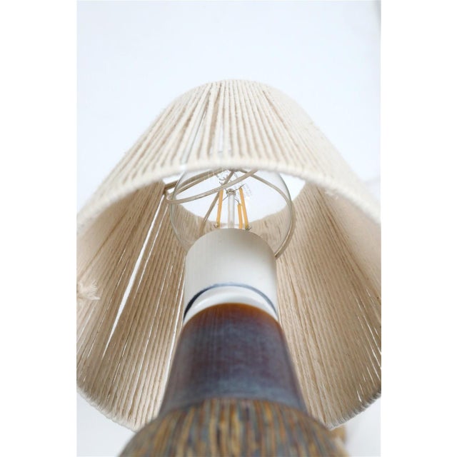 Textile Danish Manilla 3305 Table Lamps by Svend Aage Jensen for Søholm, 1960s, Set of 2 For Sale - Image 7 of 15