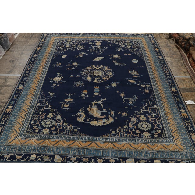 This antique 11x13 IndoChinese Samarkand rug is a rare new addition to Rug & Kilim’s prized classic curations. Hand-...