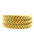 Vintage Italian 18k Gold Three-Row Chevron Bracelet, Circa 1970 For Sale In Miami - Image 6 of 10