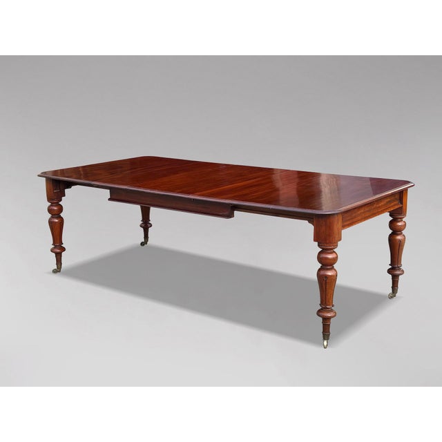 Brown Antique William IV Extendable Dining Table in Mahogany, 1830 For Sale - Image 8 of 9