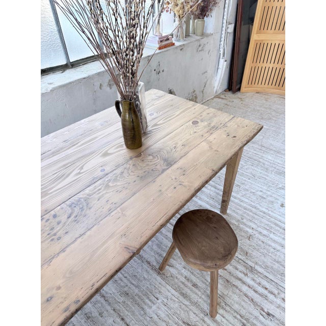 Vintage Farmhouse Table in Pine, 1950s For Sale - Image 16 of 18