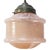 Metal French Clichy Pink Reeded Glass Pendant Lamp For Sale - Image 7 of 7