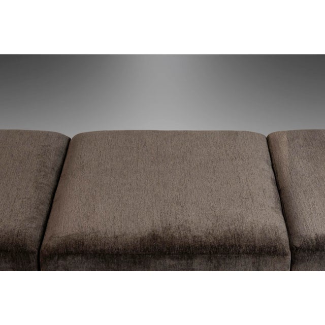 Circa 1970s Ilmari Tapiovaara for Stendig Chrome Frame Three Seat Bench For Sale - Image 10 of 12