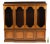 1950s Superb Quality Large Baker Campaign Satinwood Bookcase For Sale - Image 4 of 6