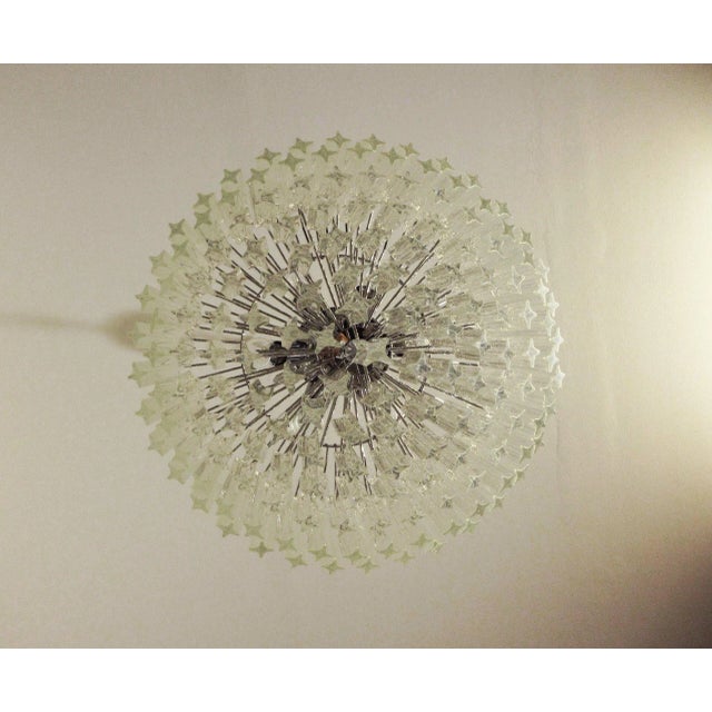 Contemporary Quadriedri Murano Glass Chandelier, 163 Crystal Prisms Quadriedri Scadute For Sale - Image 11 of 12