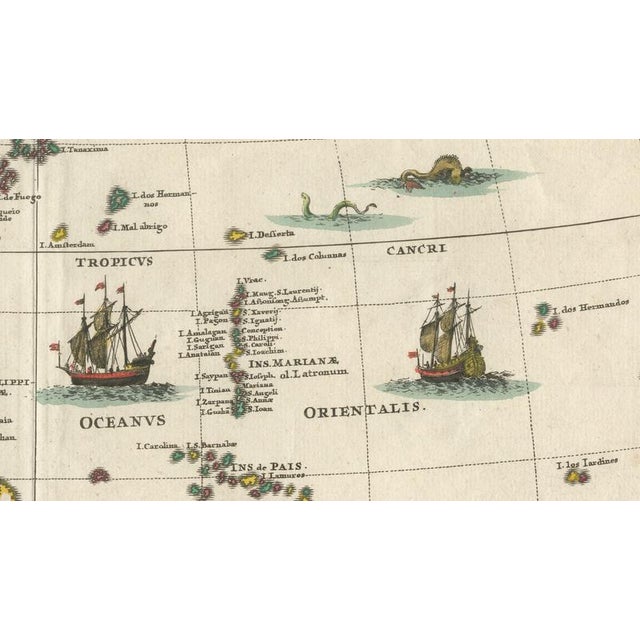 Antique Asian Map with Guam Inset, 1700 For Sale - Image 6 of 10