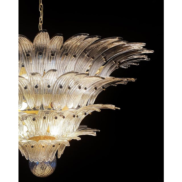 Palmette Ceiling Light with 163 Smoked Glasses, 1980s For Sale - Image 12 of 18