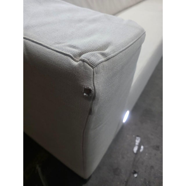 2010s Armani Casa 3-Seat Sofa – Modern Cream Upholstery For Sale - Image 5 of 8