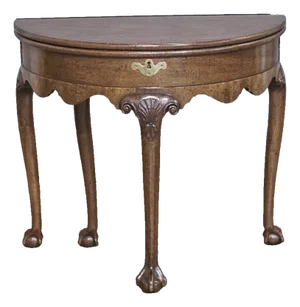 Kittinger Williamsburg Mahogany Hall Table Game Table Cw 156 Claw & Ball