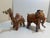 This exceptional mid-century elephant and camel were handcrafted in India with intricate hand embroidery, traditional...