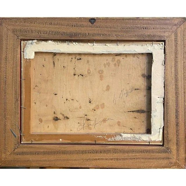 Fossombrone, Landscape with Figures, Oil on Panel, Framed For Sale - Image 6 of 7