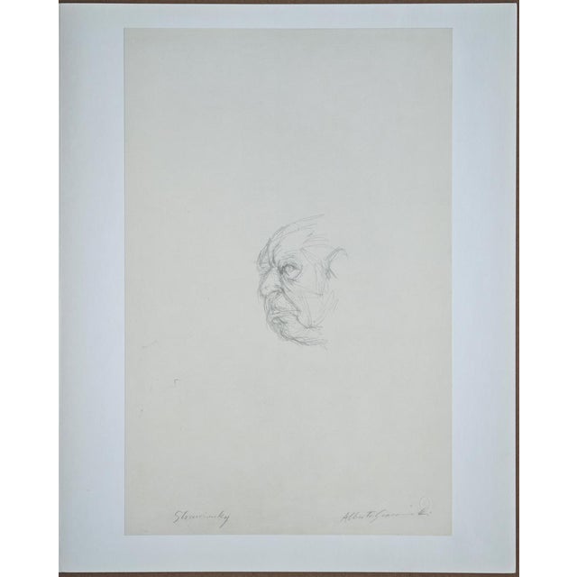 Artist: alberto giacometti (1901-1966), d'après title: "testa di igor stravinsky" (head of igor stravinsky) year of...