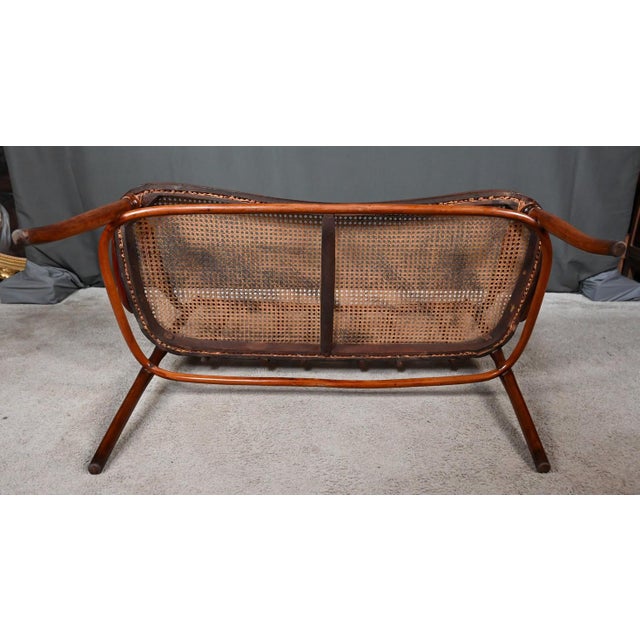 Bent Beechwood Bench from J&J Kohn, Early 20th Century For Sale - Image 18 of 18